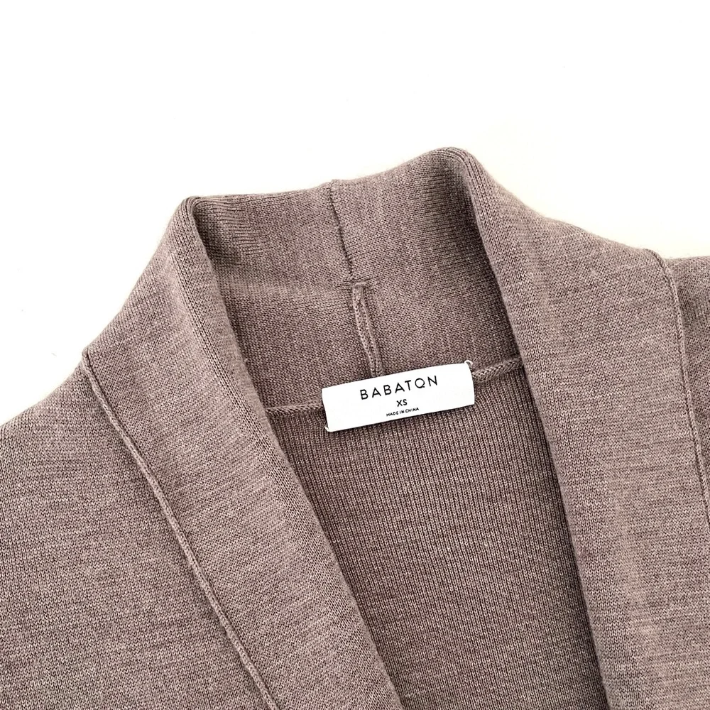 Aritzia Babaton Kirby Merino Wool Blend Long Cardigan Sweater - Picture 6 of 11